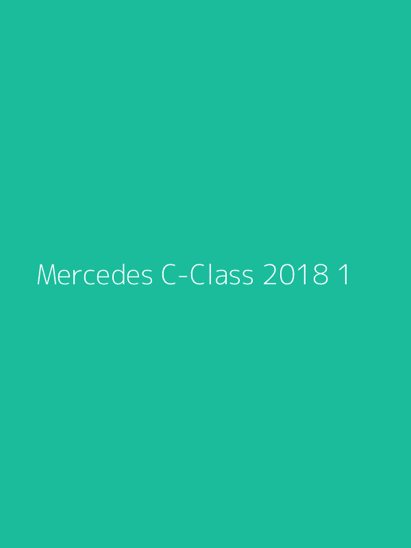 2018 Mercedes C-Class