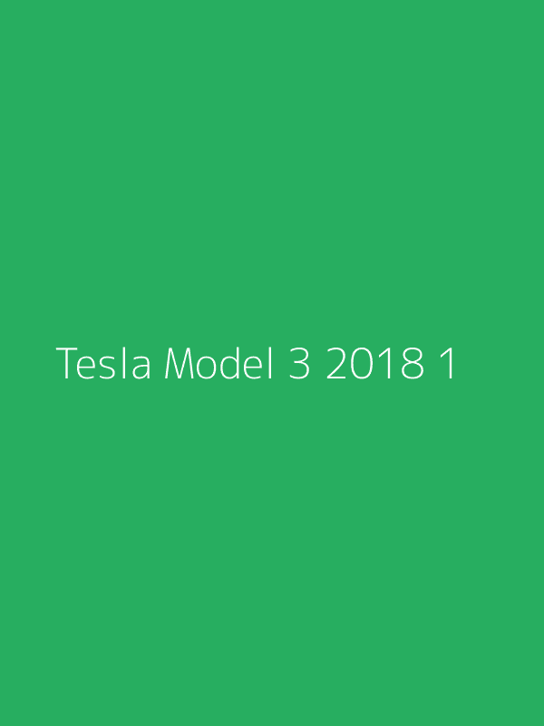 2018 Tesla Model 3